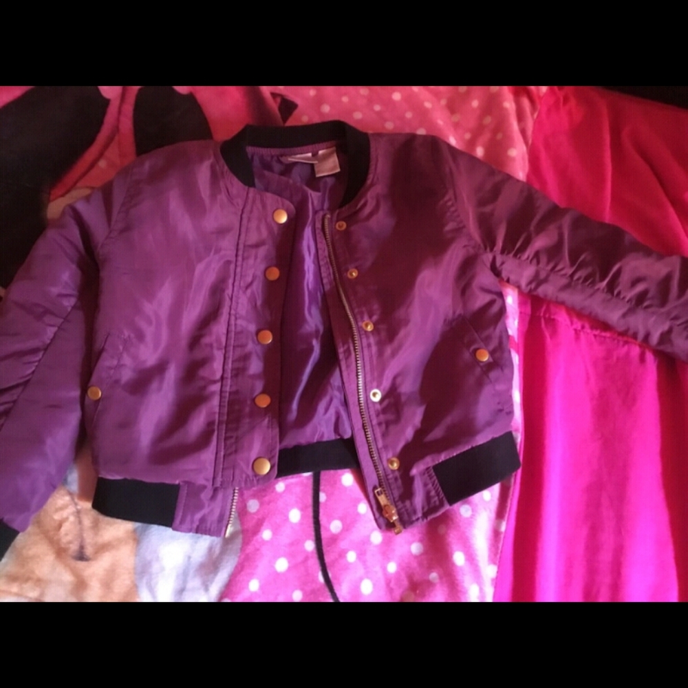 Purple girls coat